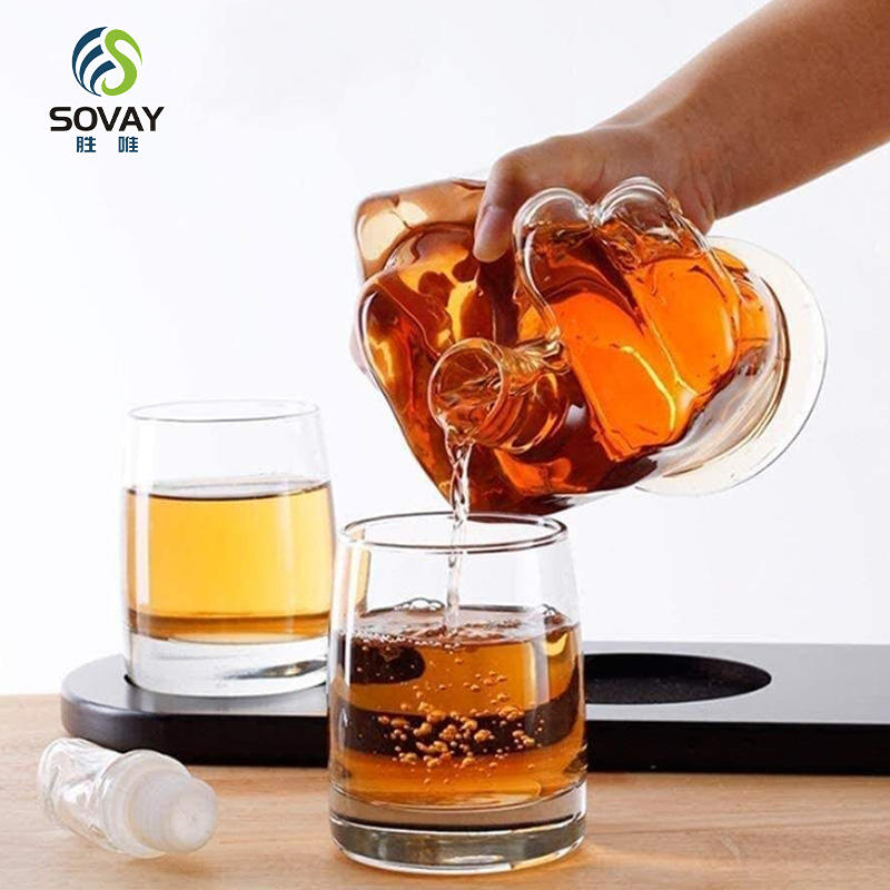 SA14N Clear Packaging Containers Finger Shape Custom Business Gifts Wine and Liquor Glass Bottles Wholesale Glassware China Factory