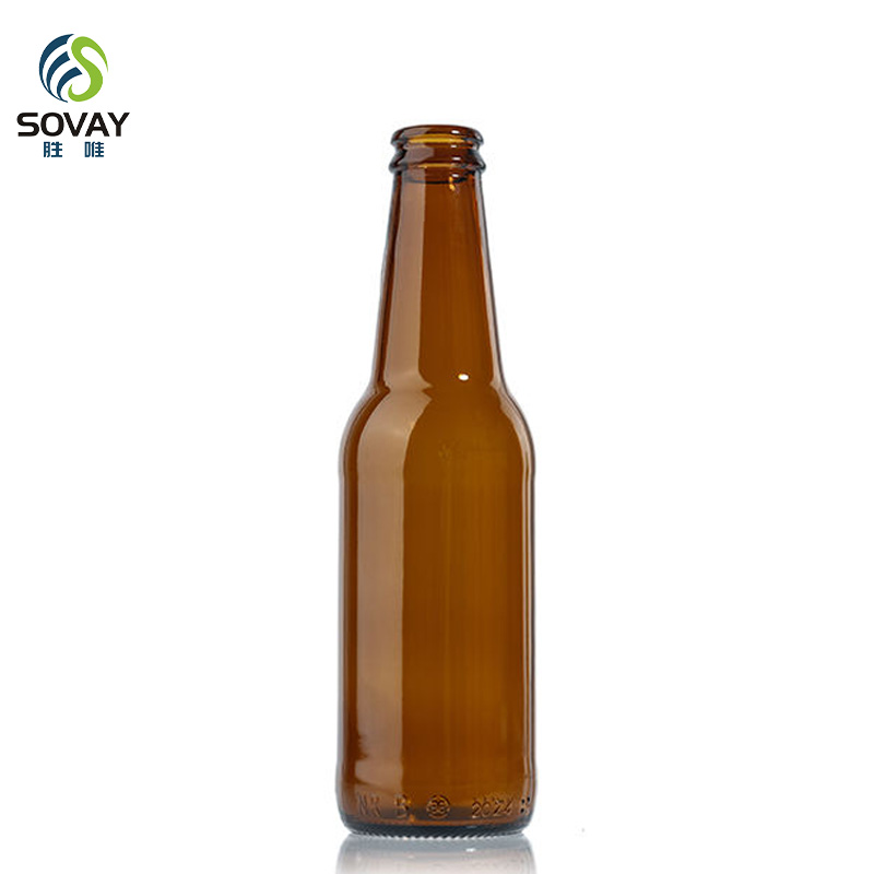 SB23 in Stock 250ml 275ml 330ml 500ml Clear Logo Printing Botella De Vidrio Beer Bottle
