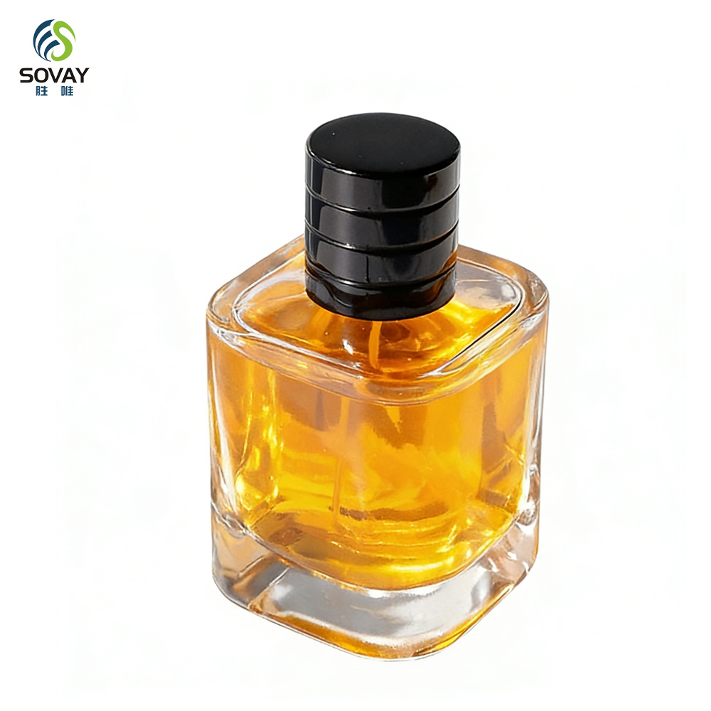 SP48 Wholesale 30ml/50ml/100ml High Quality Glass Perfume Bottles with Pump Sprayer and Hot Stamped Finish