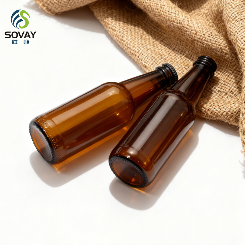 SB23 in Stock 250ml 275ml 330ml 500ml Clear Logo Printing Botella De Vidrio Beer Bottle