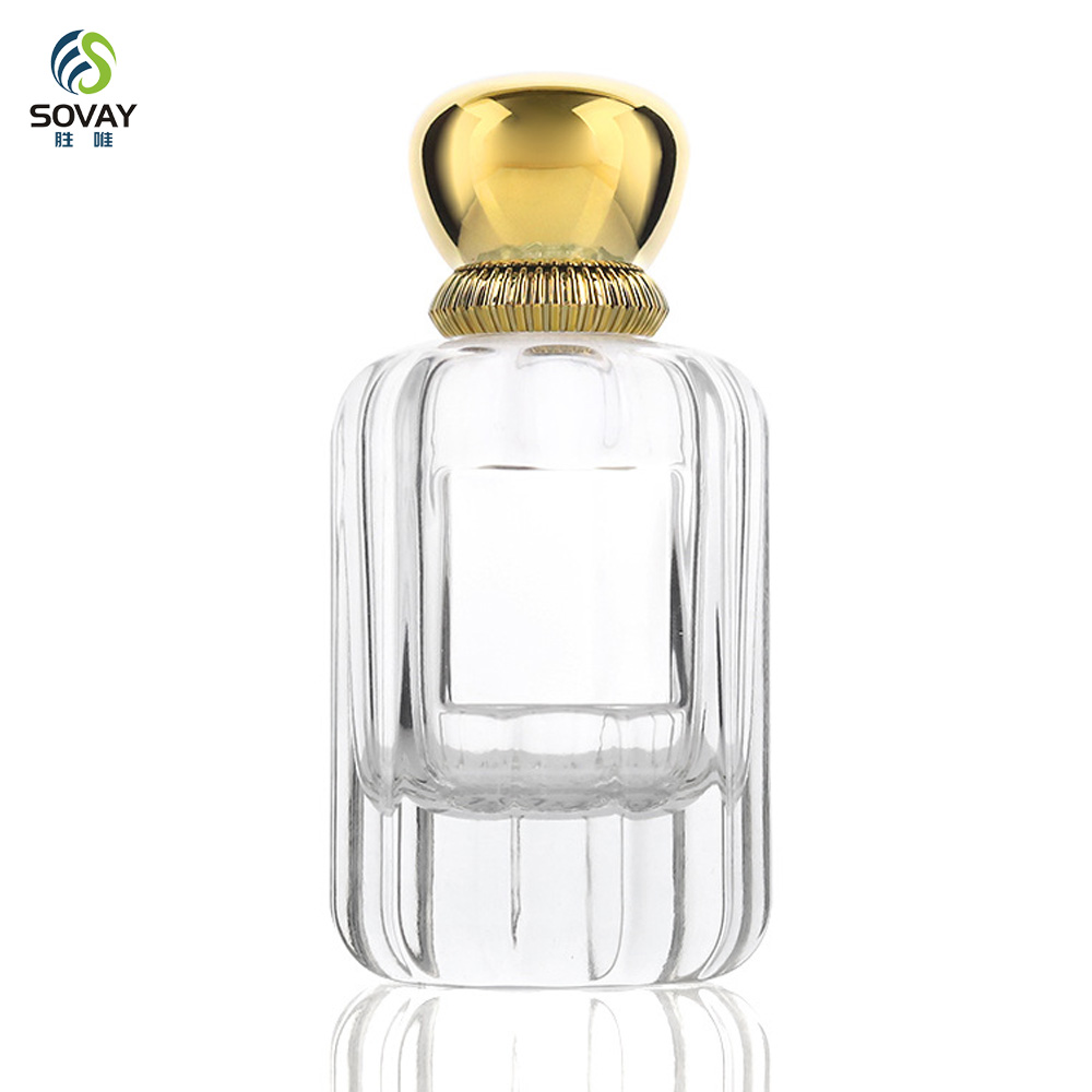 SP46 Square Spray Perfume Glass Bottle 30ml 50ml 100ml Luxury Perfume Bottle with Wooden Lid