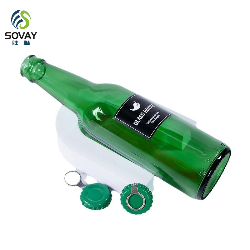 SB07N Factory Wholesale Custom Empty 330ml Green Clear Brown Amber Glass Beer Bottle