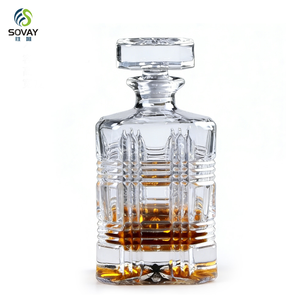 SW146N 750ml Manufacturer Customized High-Quality Whisky Glass Transparent Custom Wine Bottle Whisky Bottle 750ml Whiskey Decant