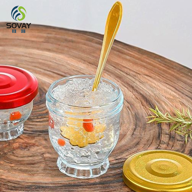 SG58N Hot Sale 50ml 75ml 100ml 150ml Empty Glass Honey Jar High Quality Honey Bottle Glass Jar