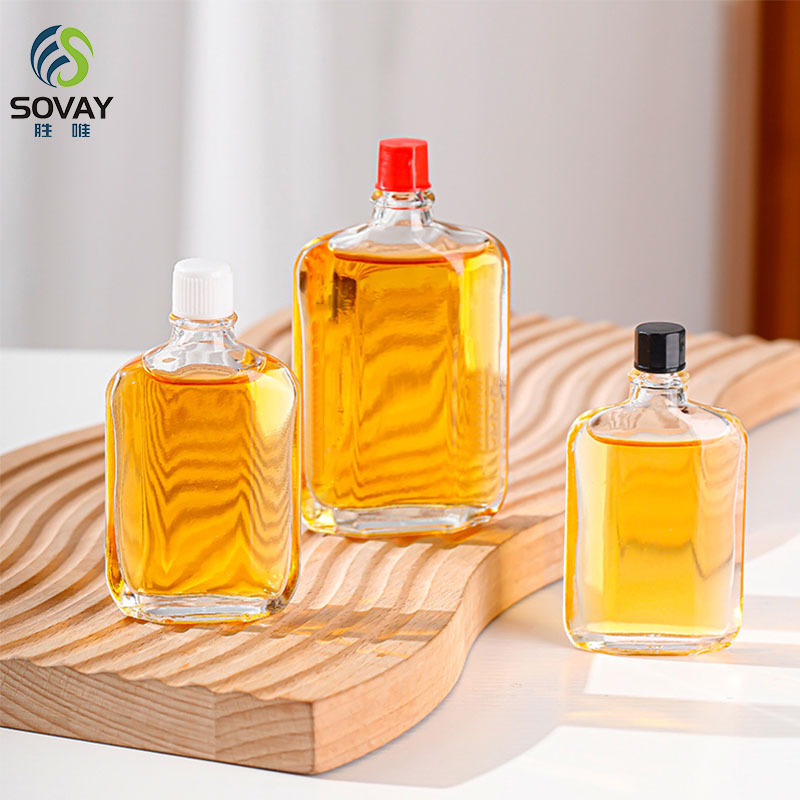 SE07 Hot Sell Clear Empty Glass Medicine Oil Bottles