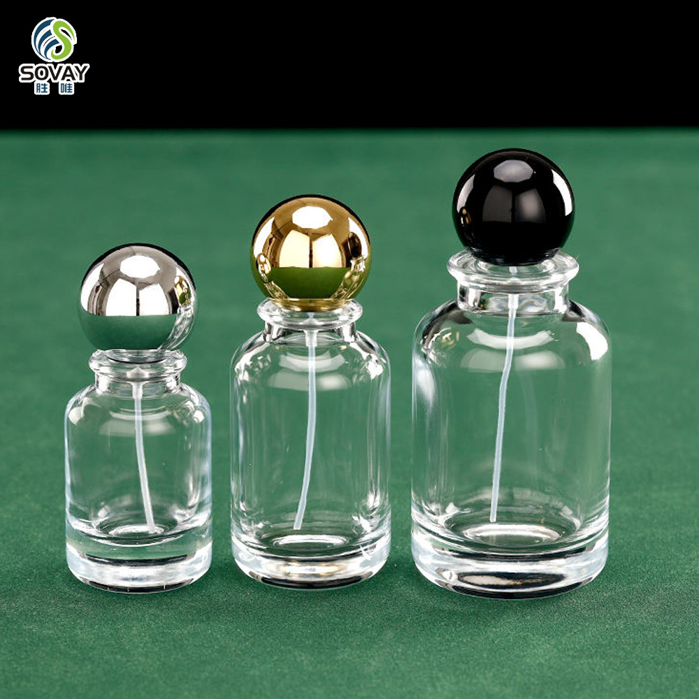 SP37 New Design 30ml 50 Ml Perfume Bottle Glass Elegant Luxury Perfume Bottle 100ml Perfume Bottle with Ball Cap