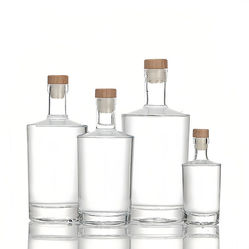 SW132N in Stock Custom Shape 100ml 200ml 375ml 500ml 750ml Glass Wholesale Rum Whiskey Liquor Gin Wine Spirit Vodka Bottle Container