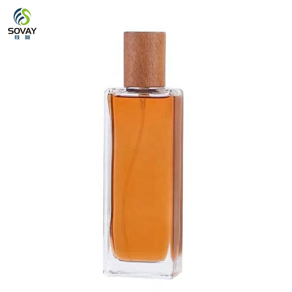 SP45 High Quality Clear Glass Spray Perfume Bottle Thick Bottom Square Empty 30ml 50ml 60ml 100ml Refillable Perfume Atomizer Bottle
