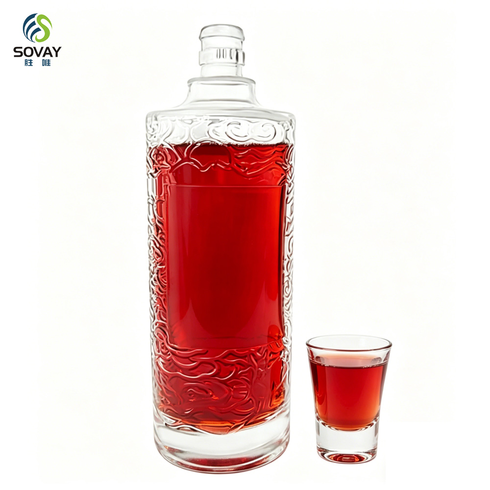 SW171 Unique Premium Empty 250ml 1000ml Wine Gin Whisky Vodka Tequila Glass Bottles