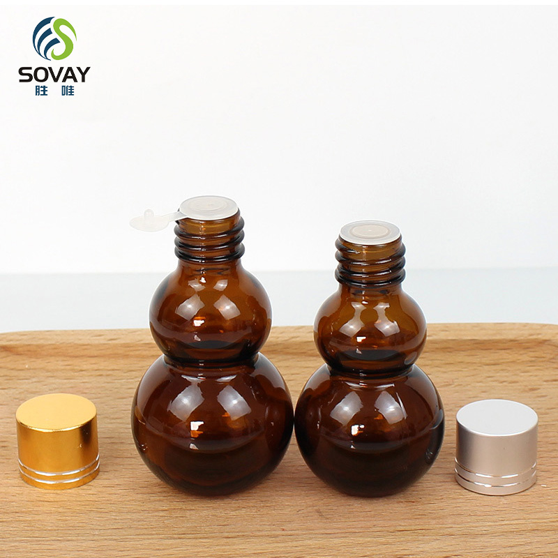 SE03 Empty Customized Amber Color 10ml 20ml 30ml 50ml 100ml New Design European Style Essential Oil Glass Bottle with Cap Dropper Screen Printing