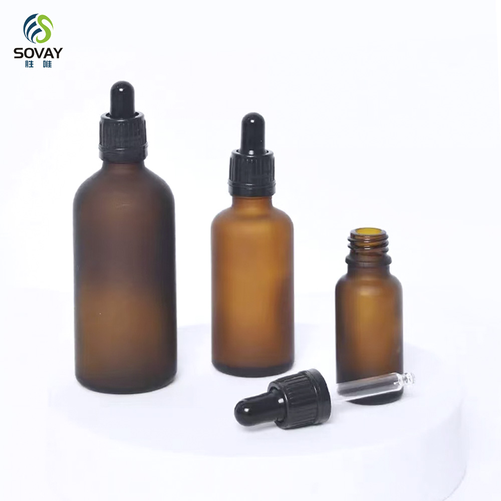 SE01 Wholesale Glass Pipette Graduated 5ml 10ml 15ml 20ml 30ml 50ml 100ml Liquid Essential Oil Glass Dropper Bottle
