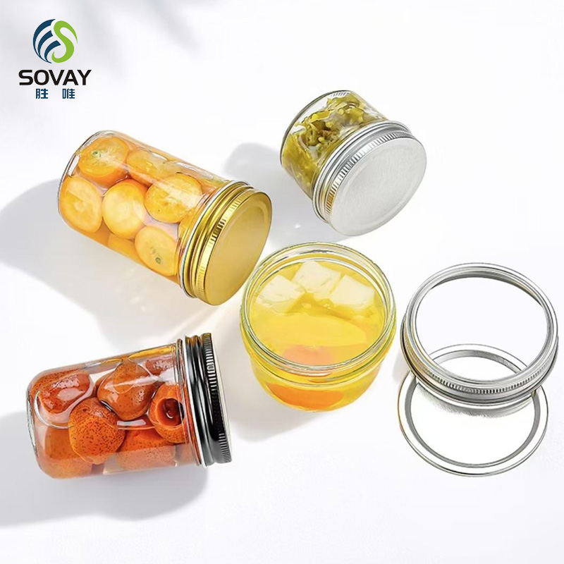 SG16 Wholesale Empty 100ml to 1000ml Wide Mouth Honey Jam Storage Glass Jar Pickle Food with Screw Cap