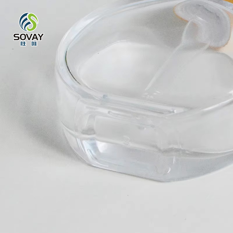 SE47 50ml 60ml Flat Round Oblate Clear Thick Bottom Glass Oil Serum Dropper Bottle for Essential Oil