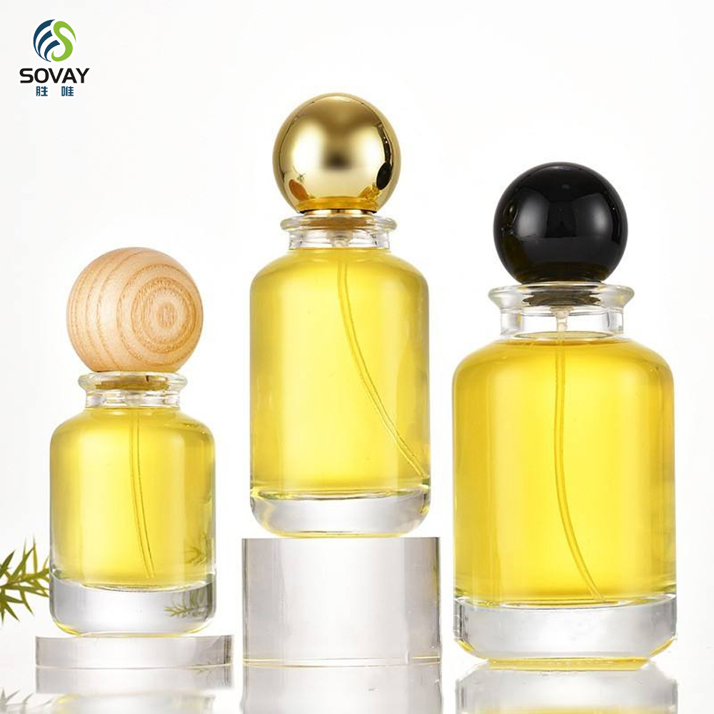 SP37 New Design 30ml 50 Ml Perfume Bottle Glass Elegant Luxury Perfume Bottle 100ml Perfume Bottle with Ball Cap