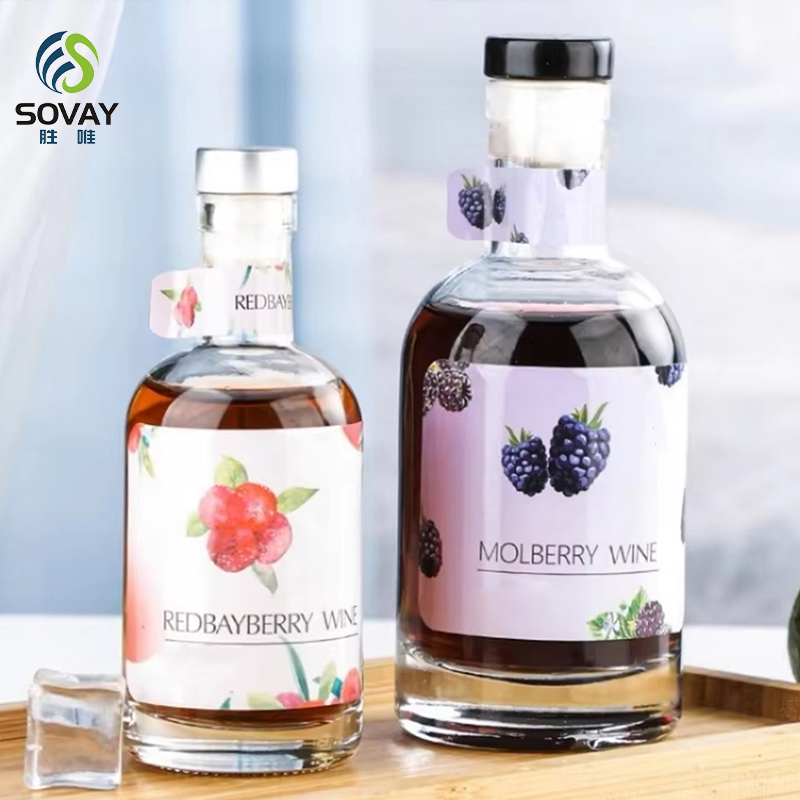 SW28 100ml 200ml 375ml 500ml 750ml 1000ml Clear / Frosted Vodka Alcohol Spirits Liquor Whiskey Alcoholic Glass Bottle with Stopper