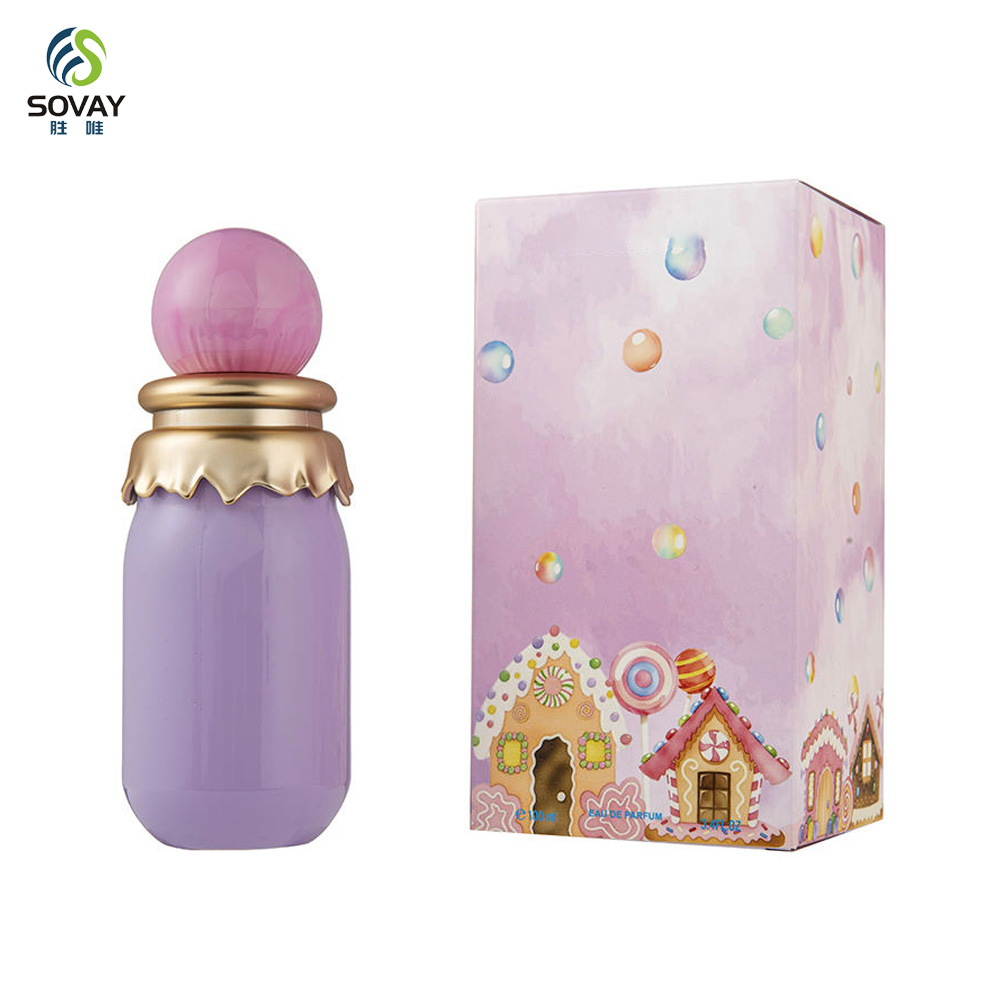 SW47 Empty Crimp Sloping Shoulders Blank Perfume Bottle 50ml 100ml Spray Glass Perfume Bottles