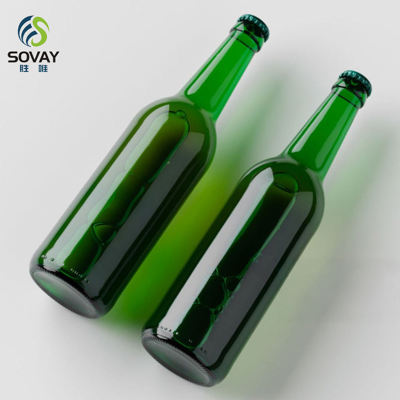 SB07N Factory Wholesale Custom Empty 330ml Green Clear Brown Amber Glass Beer Bottle