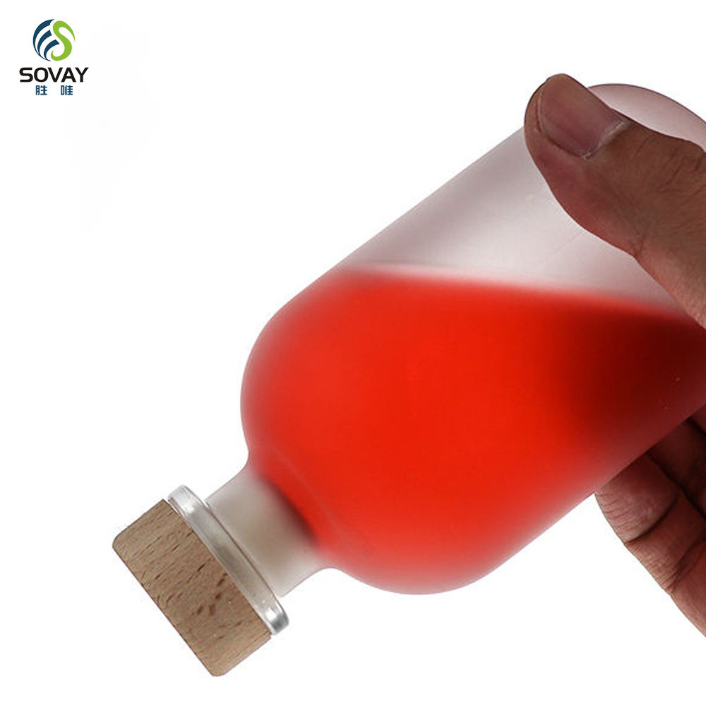SW163 100ml 250ml 375ml 500ml Essential Oils Glass Aroma Diffuser Bottle Vodka Liquor Glass Bottle with Cap