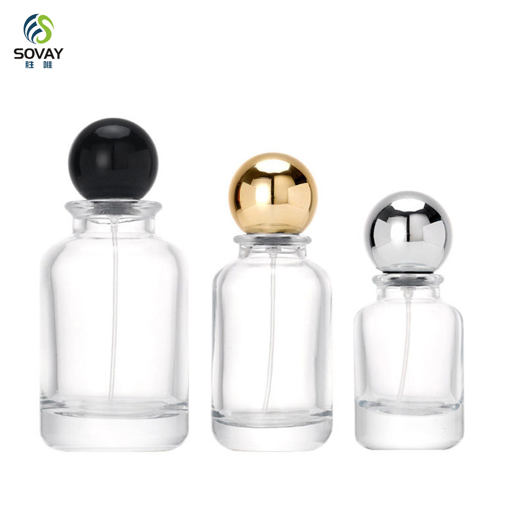 SP37 New Design 30ml 50 Ml Perfume Bottle Glass Elegant Luxury Perfume Bottle 100ml Perfume Bottle with Ball Cap
