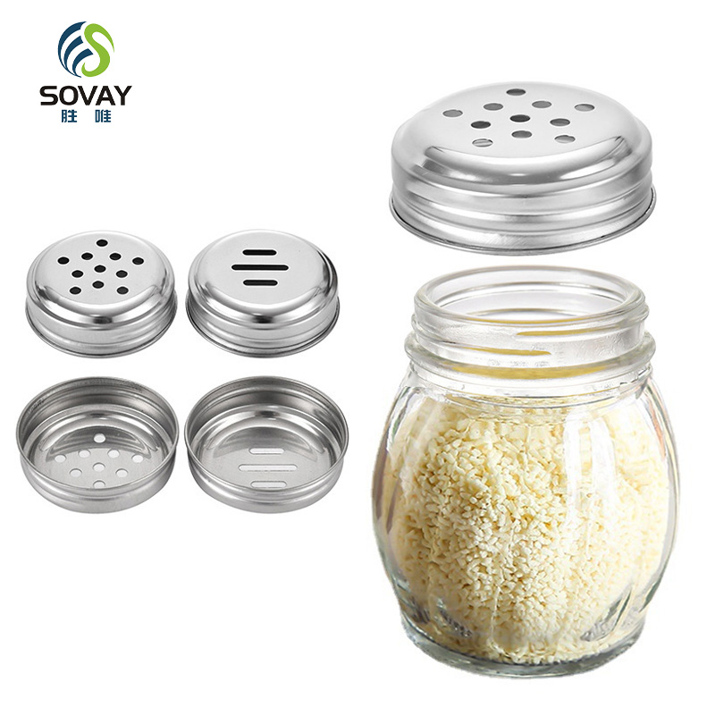 SG57N 6 Ounce Rippled Glass Spice Salt and Pepper Cheese Swirl Shaker with Perforated Top Stainless Steel Lid Restaurant Shakers