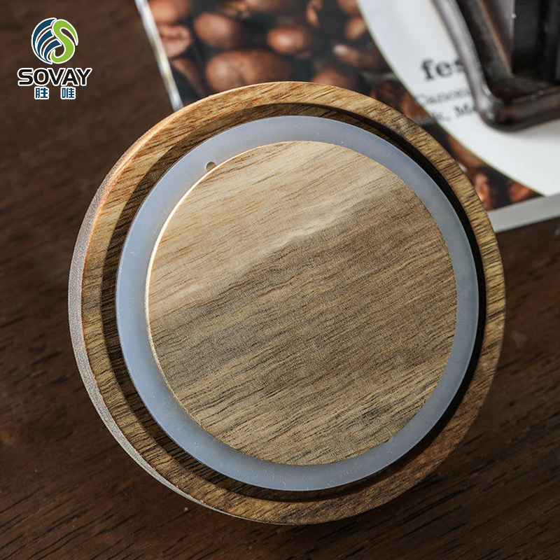 SG37N 400ml 600ml 900ml Modern Glass Sealed Storage Jar for Coffee Tea Kitchen Multigrain Snacks Condiments Cover Parties Customizable