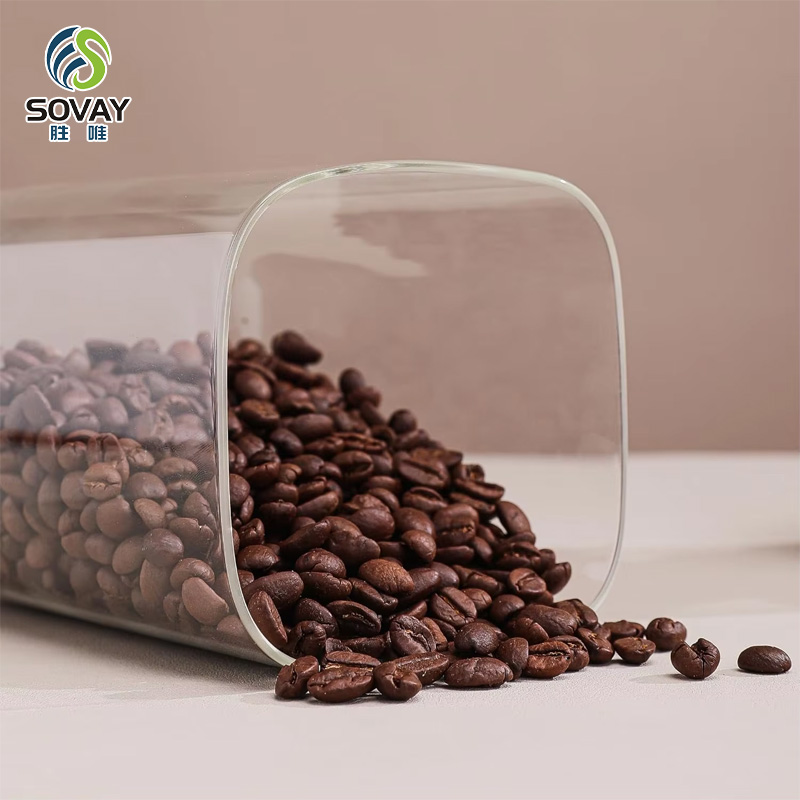 SG40N Wholesale Empty Spice Candy Coffee Food Storage Containers Bottle Glass Jars with Bamboo Seal Lid
