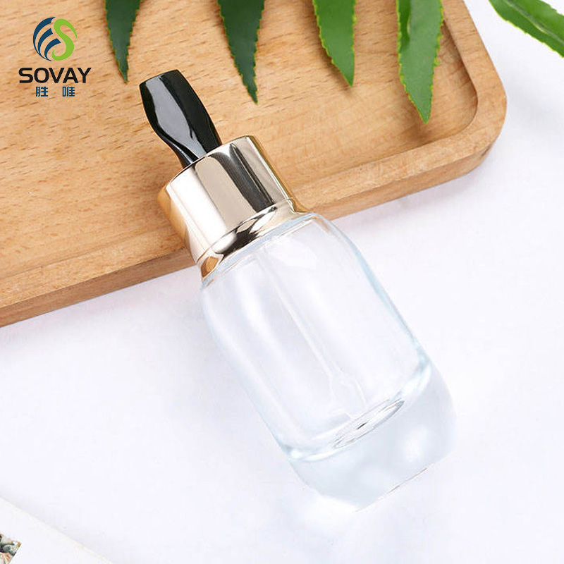SE44 Famous Brand Premium Customizable 15ml 30ml 50ml Clear Green Glass Designs Bottles with Stirring Stick for Skin Care Serum Cream