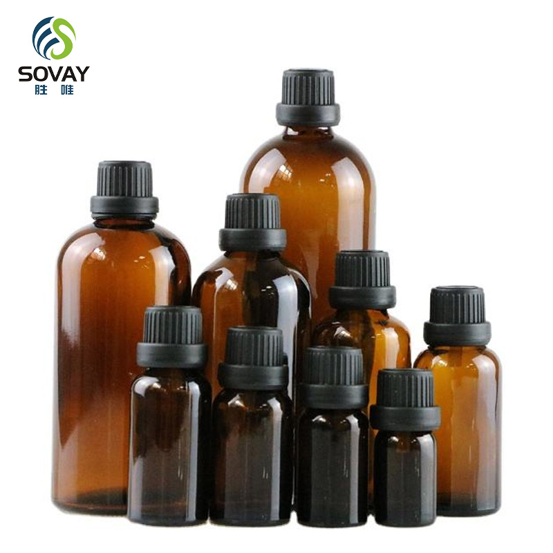 SE35N 5ml 10ml 15ml 20ml 30ml 50ml 100ml Brown&Matte Black Glass Essential Bottle with Insert Dropper