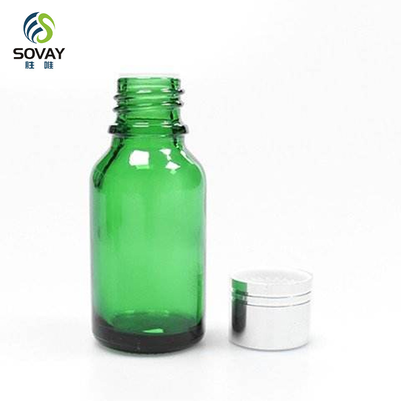 SE49 Wholesale 5ml 10ml 15ml 20ml 30ml 50ml 100ml Green Serum Essential Oil Glass Dropper Bottles