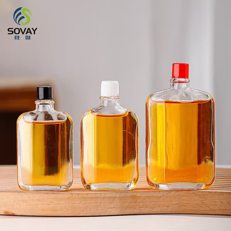 SE07 Hot Sell Clear Empty Glass Medicine Oil Bottles