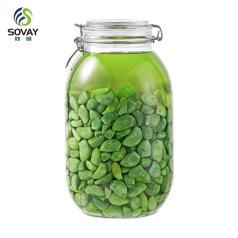 SG39N Wide-Mouth Food Airtight Sturdy Glass Canisters Dry Kitchen Storage Mason Glass Jars with Lid