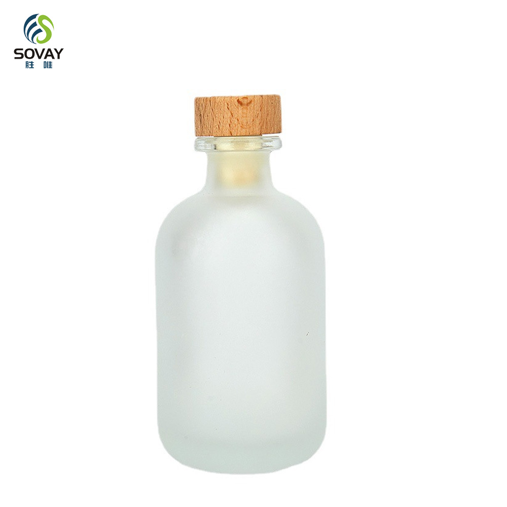 SW163 100ml 250ml 375ml 500ml Essential Oils Glass Aroma Diffuser Bottle Vodka Liquor Glass Bottle with Cap