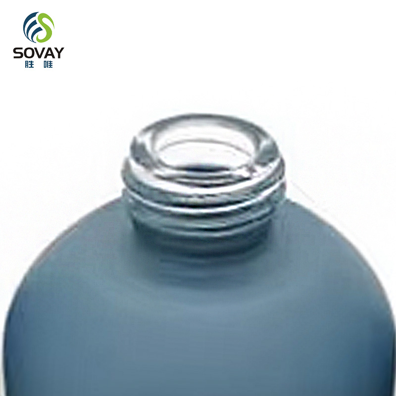 SE41N Custom Label Cylinder Blue Essential Oil Bottle 30ml Empty Spray Perfume Oil Bottle Glass with OEM Lids