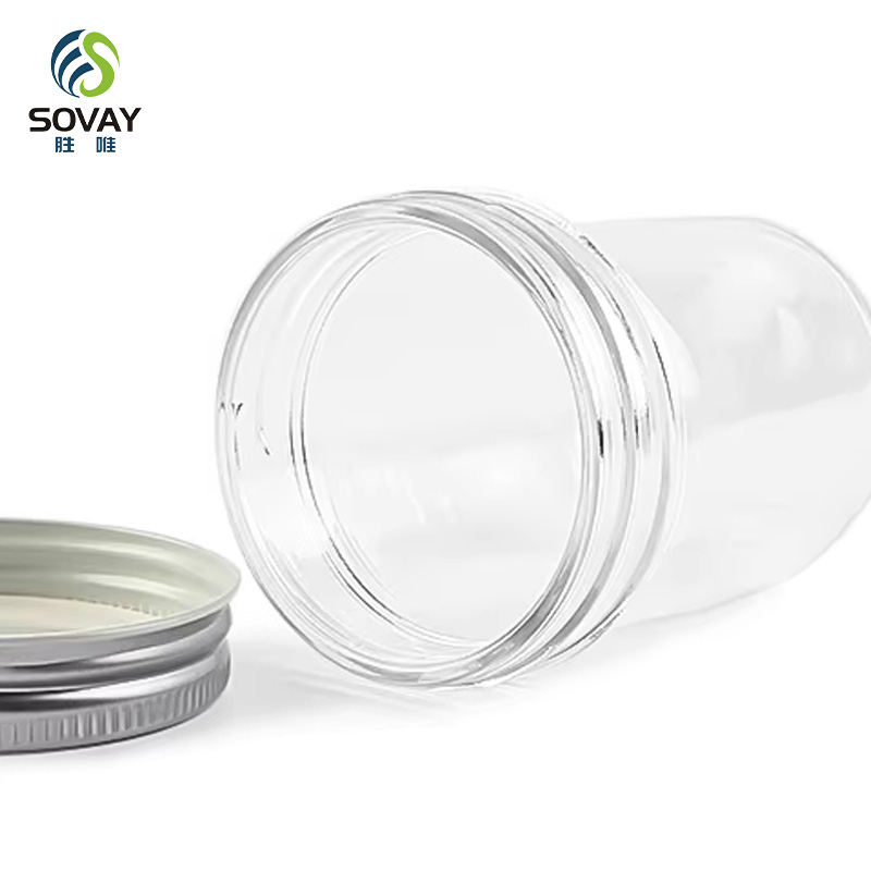SG16 Wholesale Empty 100ml to 1000ml Wide Mouth Honey Jam Storage Glass Jar Pickle Food with Screw Cap