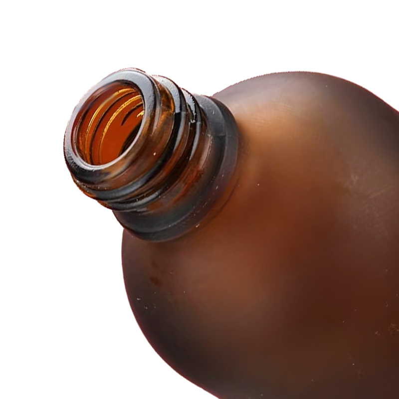 SE06 High Quality 5ml 10ml 15ml 20ml 30ml 50ml 100ml Frosted Amber Glass Dropper Bottle with Glod Lid for Essential Oil