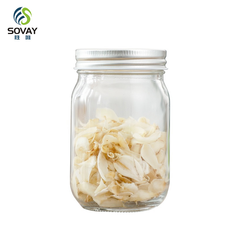 SG61N Wholesale 150ml 250ml 380ml 500ml 750ml 1000ml Food Safe Empty Glass Mason Jar Wide Mouth Jar with Lids
