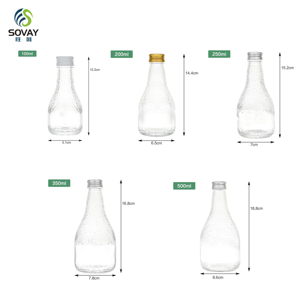 SW148N Empty Glass Fruit Wine Bottles Leak-Proof Sealed Bottles Reusable for Rice Wine & Beverage Storage