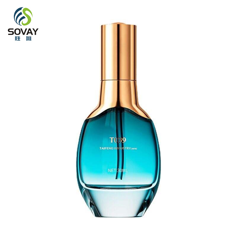 SE54N Cosmetic Face Oil Packaging Glass Bottle 15ml 30ml 50ml Clear Round Essential Oil Glass Dropper Bottle