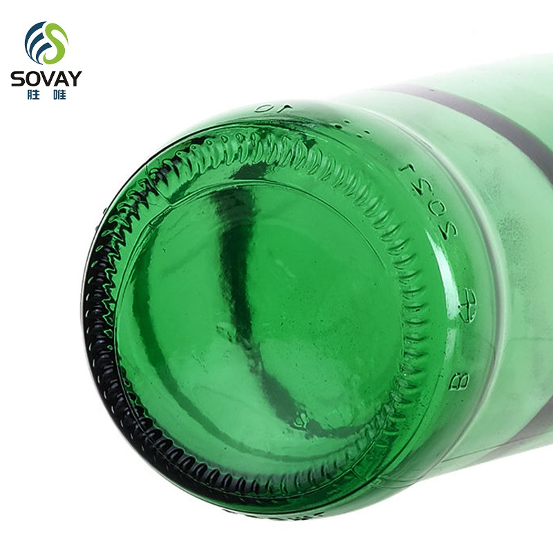 SB07N Factory Wholesale Custom Empty 330ml Green Clear Brown Amber Glass Beer Bottle