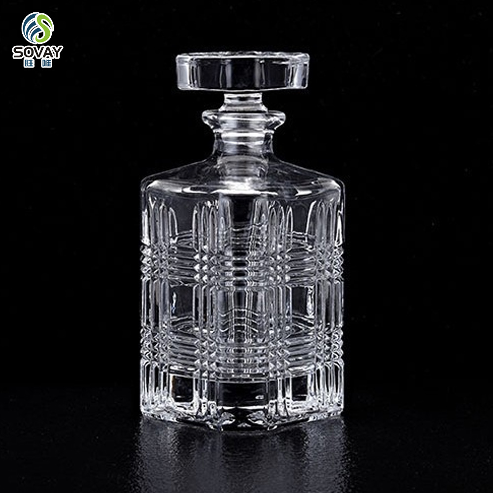 SW146N 750ml Manufacturer Customized High-Quality Whisky Glass Transparent Custom Wine Bottle Whisky Bottle 750ml Whiskey Decant