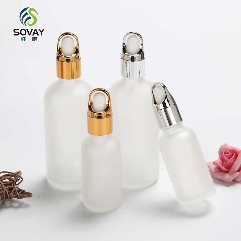 SE39N 5ml 10ml 15ml 20ml 30ml 50ml 100ml Clear Glass Serum Hair Oil Bottle Dropper Essential Oil Glass Bottle