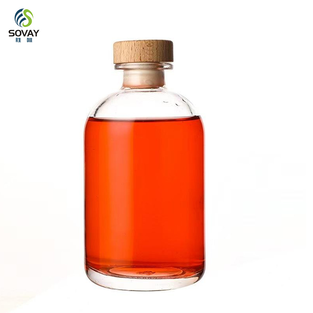 SW163 100ml 250ml 375ml 500ml Essential Oils Glass Aroma Diffuser Bottle Vodka Liquor Glass Bottle with Cap