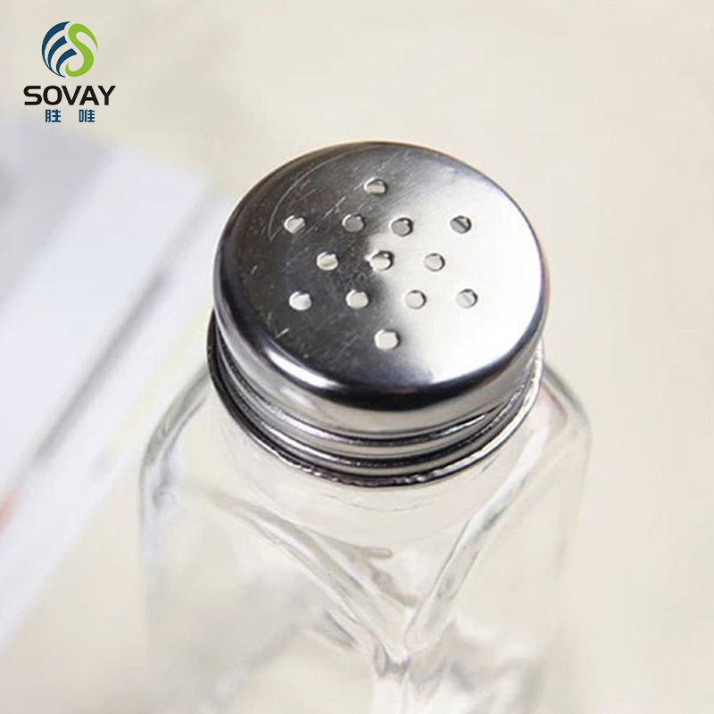 SG47N Wholesale 100ml 120ml 180ml 250ml Kitchen Seasoning Glass Bottles Steel-Lid Food Storage Jars for BBQ Chili Salt Camping & Pot Use Leak-Proof