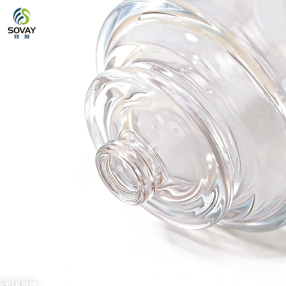 SW47 Empty Crimp Sloping Shoulders Blank Perfume Bottle 50ml 100ml Spray Glass Perfume Bottles