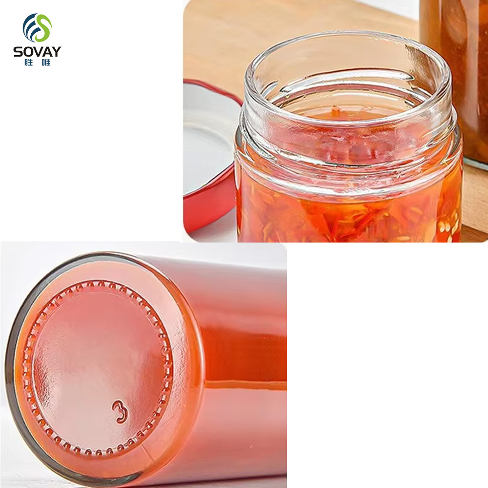 SG69N Wholesale Round Deep Twist off Glass Food Jars 50ml to 1000ml