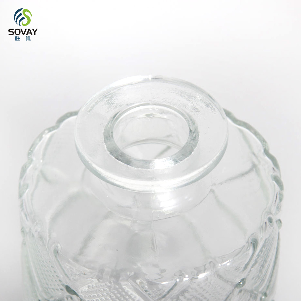 SW147N 200ml Clear Cylinder Reed Diffuser Glass Bottle with Cork-Sealed Empty Essential Oil Diffuser for Liquid Soap
