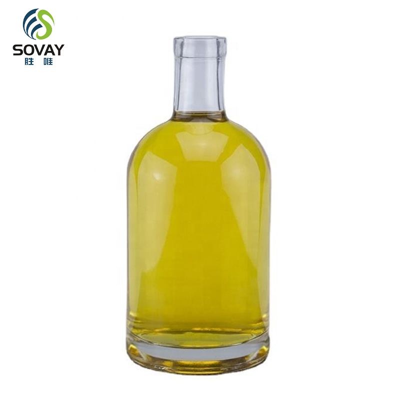 SO08N 100ml200ml375ml500ml750ml1000ml Transparent Glass Wine Bottle, Olive Oil Bottle Can Be Customized Color, Frosted Wine Bottle