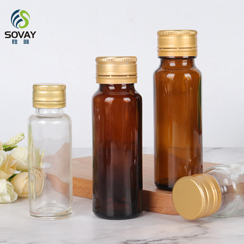 SM02 Amber Glass Tablet Bottle