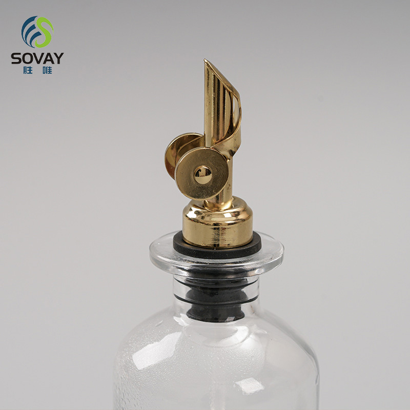 SO11N Wholesale 350ml 500ml Olive Oil Glass Bottle Kitchen Oil Dispenser Bottle Glass Oil Container with Stainless Steel Nozzle