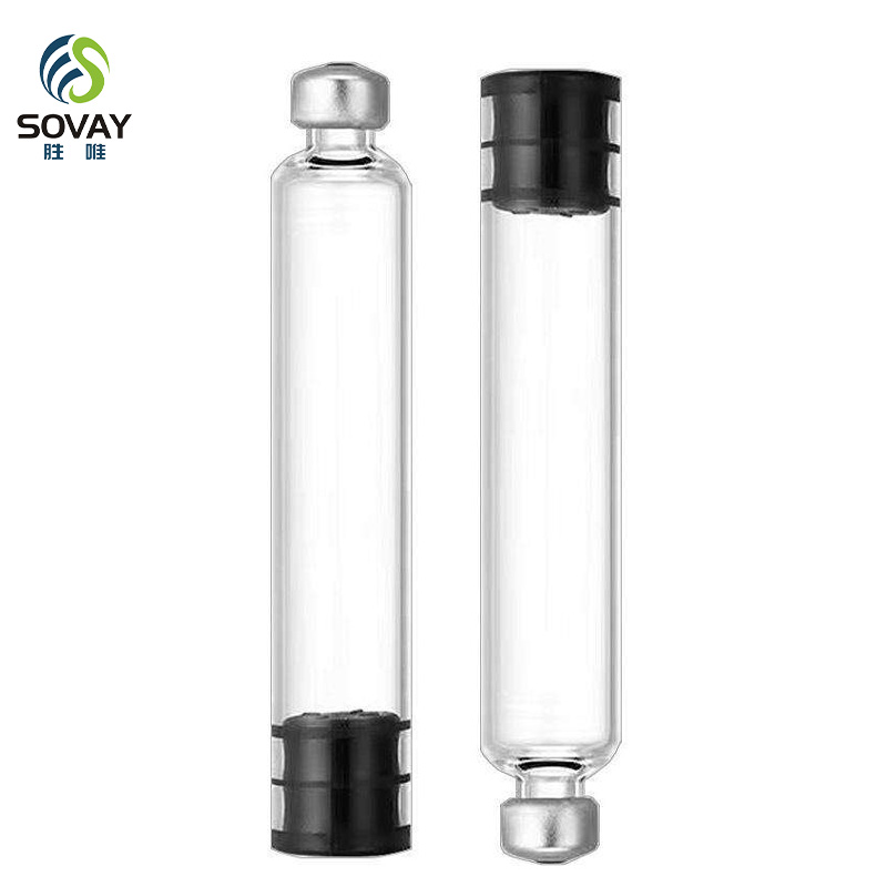 SM28  Wholesale Cartridge Vials Dual 1.5ml 1.8ml 3ml Transparent Medical Empty Disposable Glass Cartridge Vial for Injection Pen
